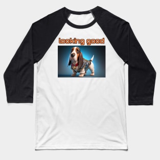 Basset Hound - Looking Good and dressed for success Baseball T-Shirt